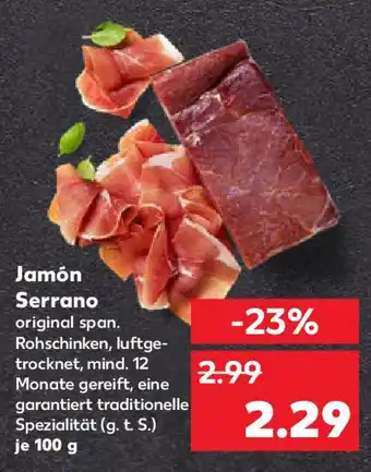 Kaufland Jamón Serrano Angebot