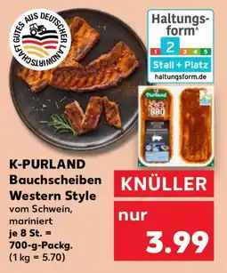 Kaufland K-PURLAND Bauchscheiben Western Style Angebot