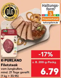 Kaufland K-PURLAND Filetsteak Angebot