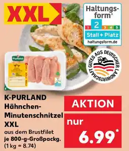 Kaufland K-PURLAND Hähnchen- Minutenschnitzel XXL Angebot