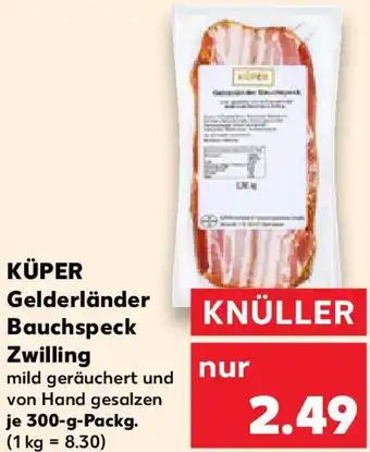 Kaufland KÜPER Gelderländer Bauchspeck Zwilling Angebot
