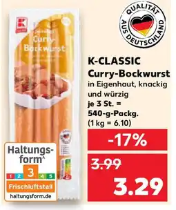 Kaufland K-CLASSIC Curry-Bockwurst Angebot