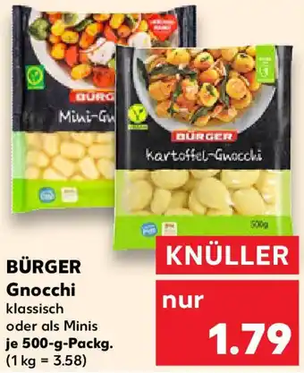 Kaufland BÜRGER Gnocchi Angebot