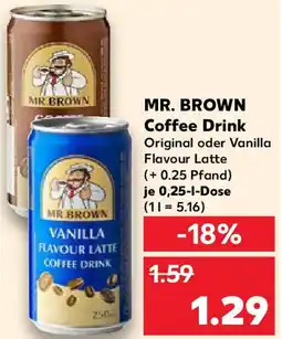 Kaufland MR. BROWN Coffee Drink Angebot