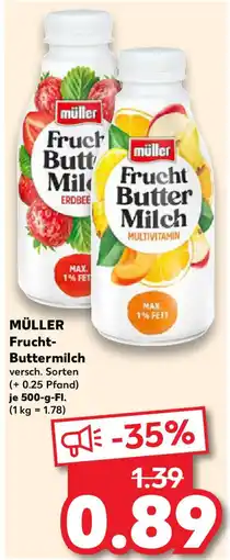 Kaufland MÜLLER Frucht- Buttermilch Angebot