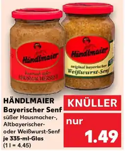 Kaufland HÄNDLMAIER Bayerischer Senf Angebot