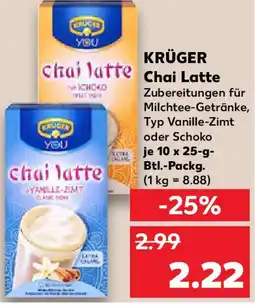 Kaufland KRÜGER Chai Latte Angebot