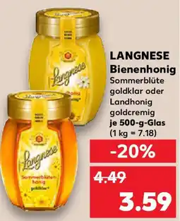 Kaufland LANGNESE Bienenhonig Angebot