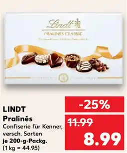 Kaufland LINDT Pralinés Angebot