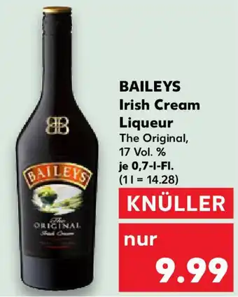 Kaufland BAILEYS Irish Cream Liqueur Angebot