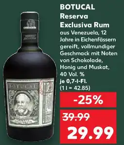 Kaufland BOTUCAL Reserva Exclusiva Rum Angebot