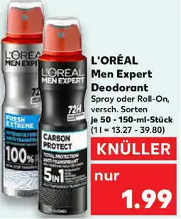 Kaufland L'OREAL Men Expert Deodorant Angebot