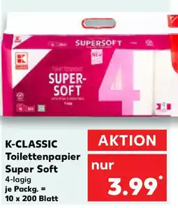 Kaufland K-CLASSIC Toilettenpapier Super Soft Angebot