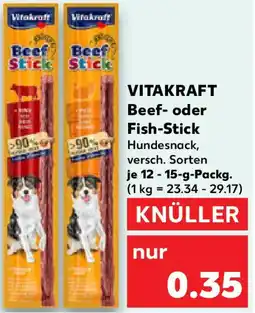 Kaufland VITAKRAFT Beef- oder Fish-Stick Angebot
