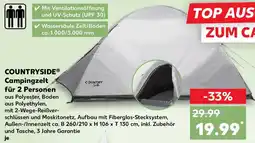 Kaufland COUNTRYSIDE Campingzelt für 2 Personen Angebot