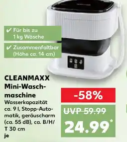 Kaufland CLEANMAXX Mini-Wasch- maschine Angebot