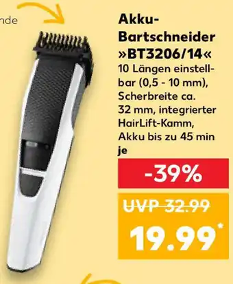 Kaufland Akku- Bartschneider BT3206/14 Angebot