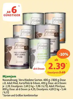 Fressnapf Mjamjam Nassnahrung. Angebot