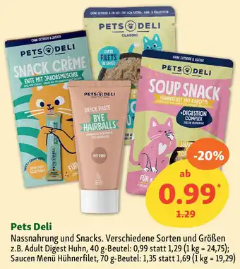 Fressnapf Pets Deli Nassnahrung und Snacks. Angebot