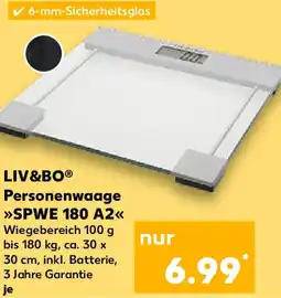 Kaufland LIV&BO Personenwaage SPWE 180 A2 Angebot