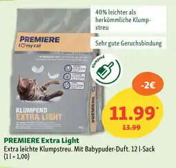 Fressnapf PREMIERE Extra leichte Klumpstreu. Angebot