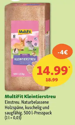 Fressnapf MultiFit Kleintierstreu Einstreu. Angebot
