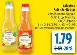 diska Valensina Saft oder Nektar Angebot