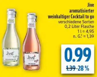 diska Jive aromatisierter weinhaltiger Cocktail to go Angebot