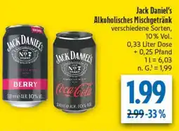 diska Jack Daniel's Alkoholisches Mischgetränk Angebot