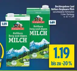 diska Berchtesgadener Land Haltbare Bergbauern Milch Angebot