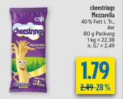 diska cheestrings Mozzarella Angebot
