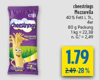 diska cheestrings Mozzarella Angebot