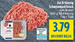 diska Gut & Günstig Schweinehackfleisch Angebot