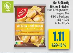 diska Gut & Günstig Weizen Brötchen Angebot