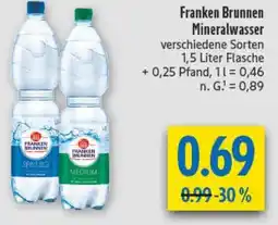 diska Franken Brunnen Mineralwasser Angebot