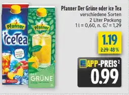 diska Pfanner Der Grüne oder ice Tea Angebot
