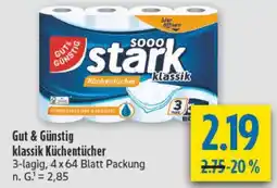diska Gut & Günstig klassik Küchentücher Angebot