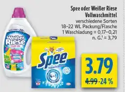 diska Spee oder Weißer Riese Vollwaschmittel Angebot