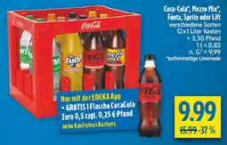 diska Coca-Cola, Mezzo Mix, Fanta, Sprite oder Lift Angebot