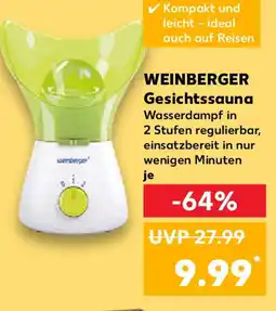 Kaufland WEINBERGER Gesichtssauna Angebot