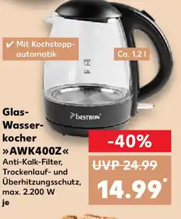 Kaufland Glas- Wasser- kocher AWK400Z Angebot