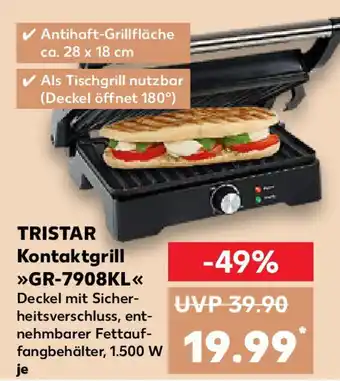 Kaufland TRISTAR Kontaktgrill GR-7908KL Angebot