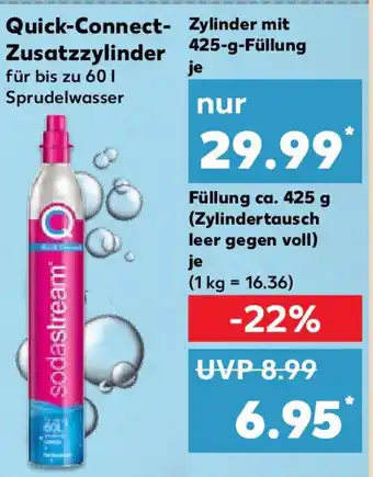 Kaufland sodastream Quick-Connect- Zusatzzylinder mit Angebot