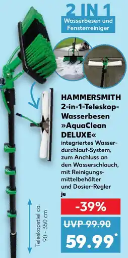 Kaufland HAMMERSMITH 2-in-1-Teleskop- Wasserbesen AquaClean DELUXE Angebot