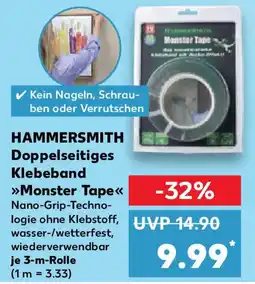 Kaufland HAMMERSMITH Doppelseitiges Klebeband Monster Tape Angebot