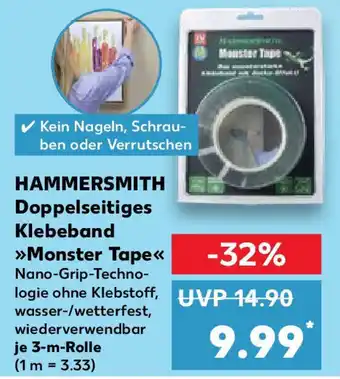 Kaufland HAMMERSMITH Doppelseitiges Klebeband Monster Tape Angebot