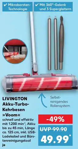 Kaufland LIVINGTON Akku-Turbo- Kehrbesen Voom Angebot