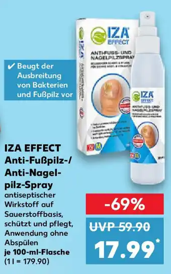Kaufland IZA EFFECT Anti-Fußpilz-/ Anti-Nagel- pilz-Spray Angebot
