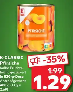 Kaufland K-CLASSIC Pfirsiche Angebot