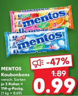 Kaufland MENTOS Kaubonbons Angebot